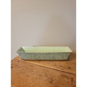 Vintage Shawnee Chantilly Planter, Rectangle Green Confetti 15-1/2